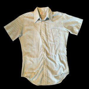 Vintage McGregor Scotset Pastel Striped Box Button Up Tee S